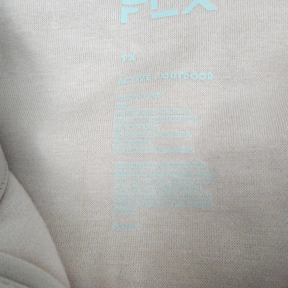 MSRP $60 NWT FLX Ascent 1X Half Zip Pink Fleece Hoodie - Picture 5 of 7